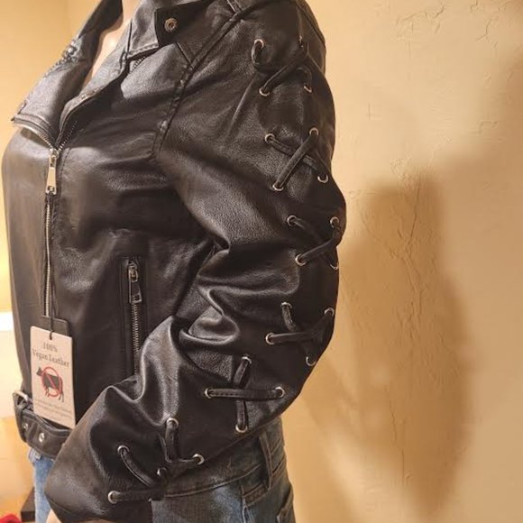 NWT CI Sono Premium women’s faux leather Jacket -size medium - Picture 5 of 11